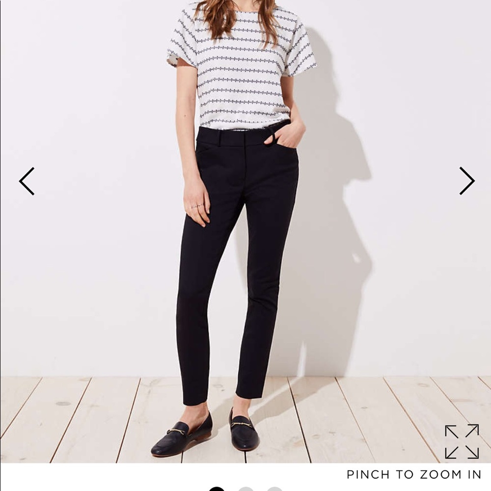 NWT LOFT Marissa Cropped, Size 8